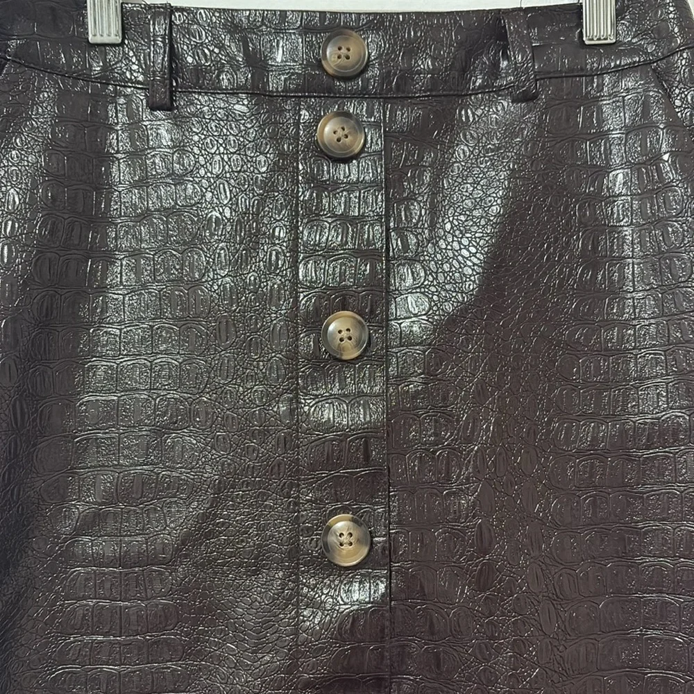 Rachel Comey Target Faux Leather Midi Skirt - Picture 2 of 16